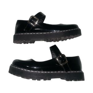 Black Mary Jane Platforms